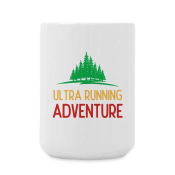 Ultra Running Advrenture - Large Mug 440 ml - white - Front