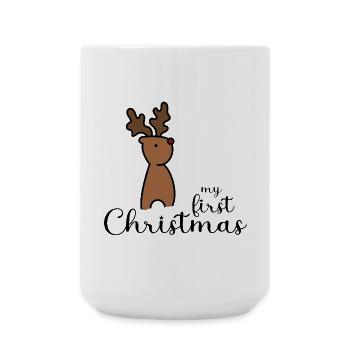 my first christmas design - Große Tasse 440 ml - Weiß - Vorne