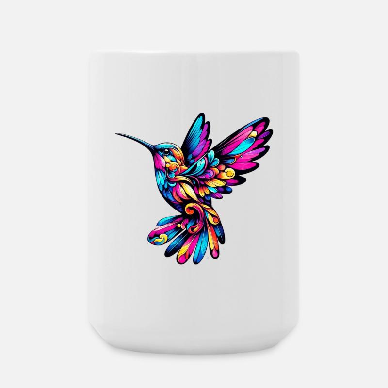 Kolibri - Große Tasse 440 ml - Weiß