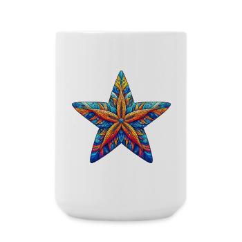 Seestern - Große Tasse 440 ml - Weiß - Vorne