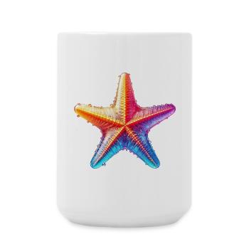 Seestern - Große Tasse 440 ml - Weiß - Vorne