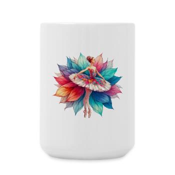 Ballet dancer with tutu - Large Mug 440 ml - white - Front