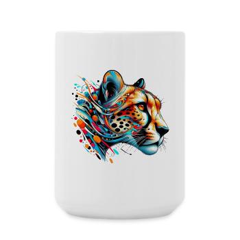 Gepard - Große Tasse 440 ml - Weiß - Vorne