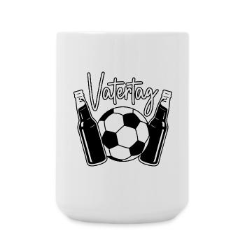 Vatertag Fußball - Große Tasse 440 ml - Weiß - Vorne