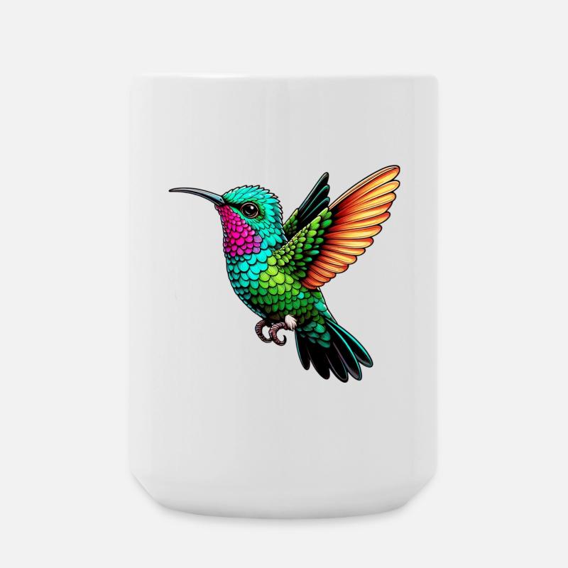 Kolibri - Große Tasse 440 ml - Weiß