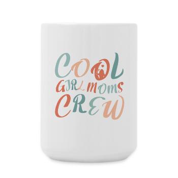 Cool Boy Moms Crew – Mom Life Design - Große Tasse 440 ml - Weiß - Vorne