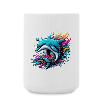 Dauphin - Grande tasse 440 ml - blanc - Devant