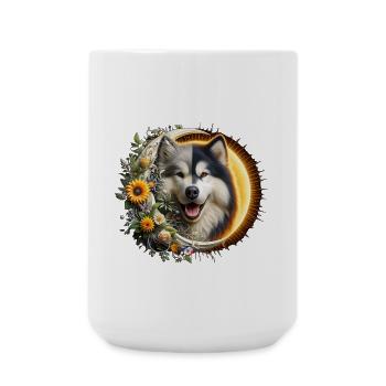 Tag und Nacht - Große Tasse 440 ml - Weiß - Vorne