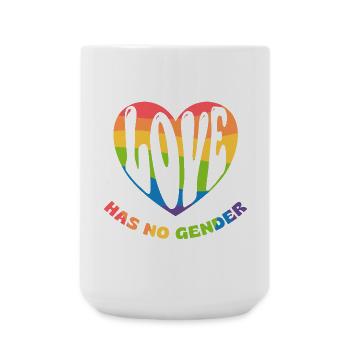 Love has no gender - Große Tasse 440 ml - Weiß - Vorne