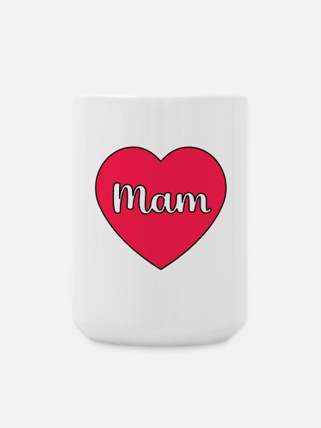 Mom Hart - Large Mug 440 ml - white