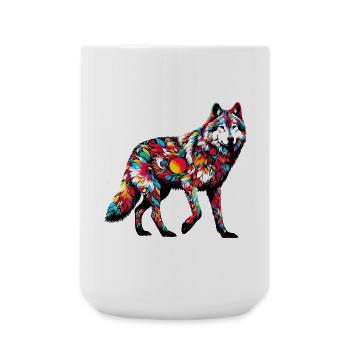 Loup - Grande tasse 440 ml - blanc - Devant