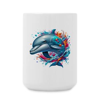 Dolphin - Large Mug 440 ml - white - Front