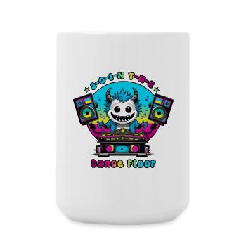 Disco Monster - Große Tasse 440 ml - Weiß - Vorne