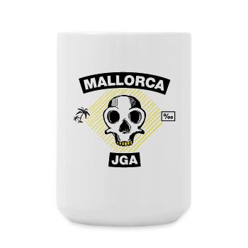Majorque – Enterrement de vie de garçon sous les palmiers - Grande tasse 440 ml - blanc - Devant
