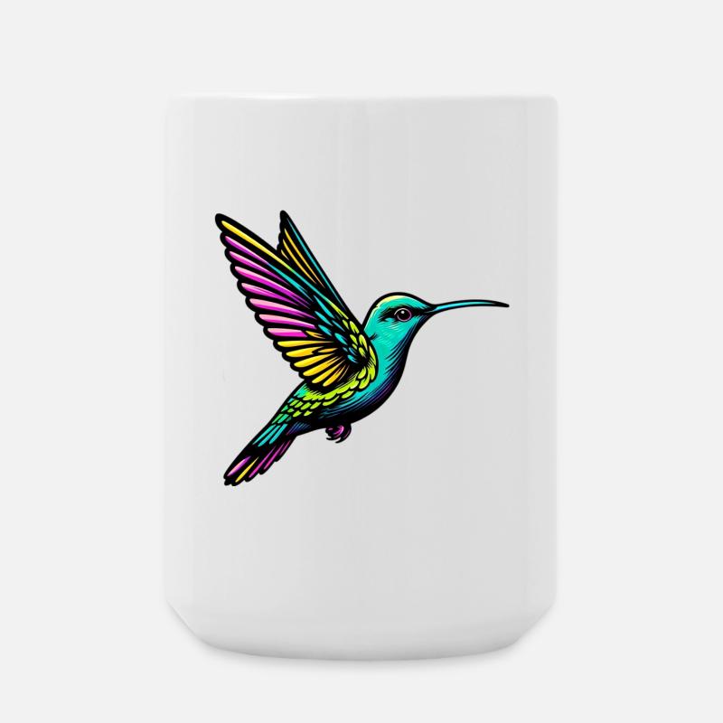 Kolibri - Große Tasse 440 ml - Weiß