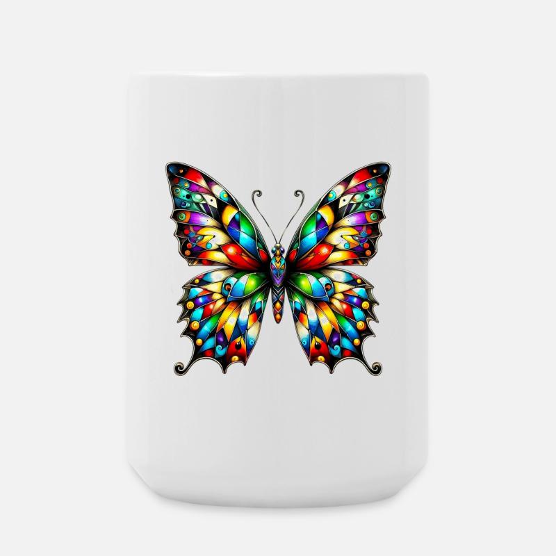 Papillon - Grande tasse 440 ml - blanc