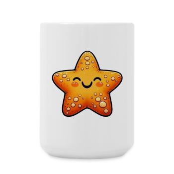 Seestern - Große Tasse 440 ml - Weiß - Vorne