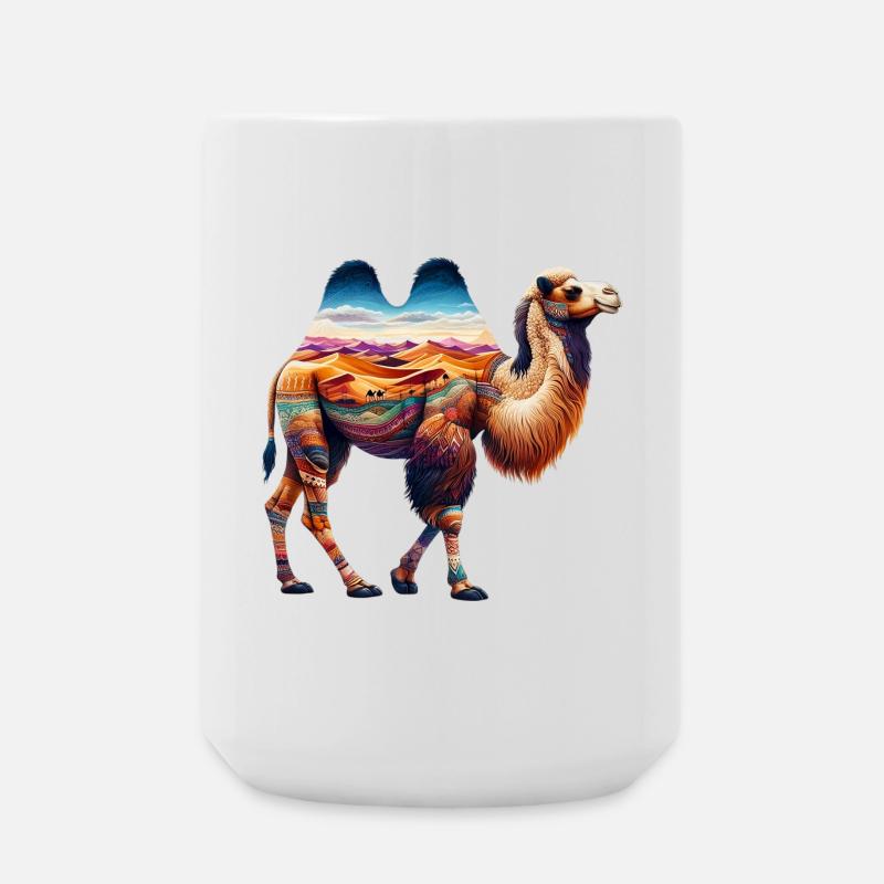 Kamel - Große Tasse 440 ml - Weiß