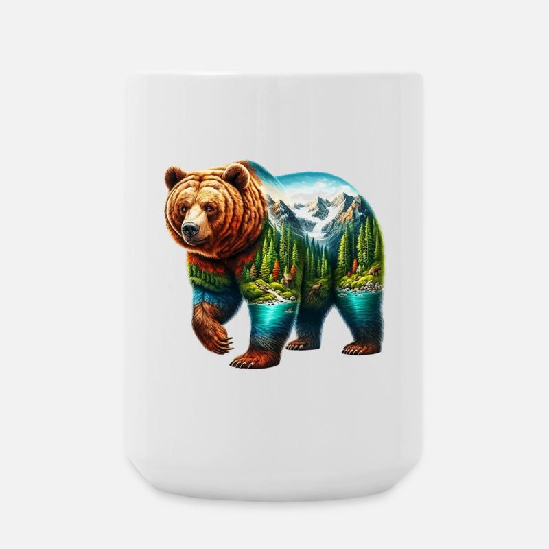 Ours - Grande tasse 440 ml - blanc