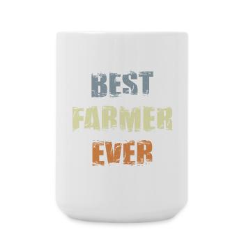 Bester Landwirt aller Zeiten - Große Tasse 440 ml - Weiß - Vorne