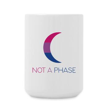 LGBTQ Pride Month - Keine Phase - Bisexuell - Große Tasse 440 ml - Weiß - Vorne