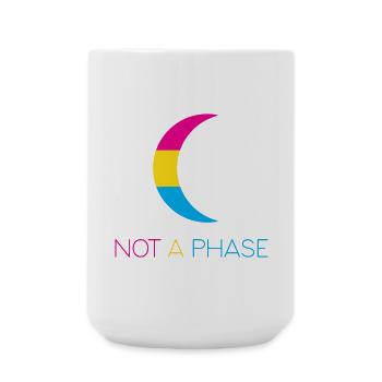 LGBTQ Pride Month - Keine Phase - Pansexuell - Große Tasse 440 ml - Weiß - Vorne