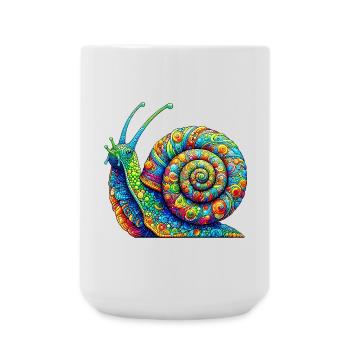 Schnecke - Große Tasse 440 ml - Weiß - Vorne