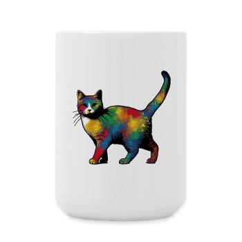 Chat - Grande tasse 440 ml - blanc - Devant