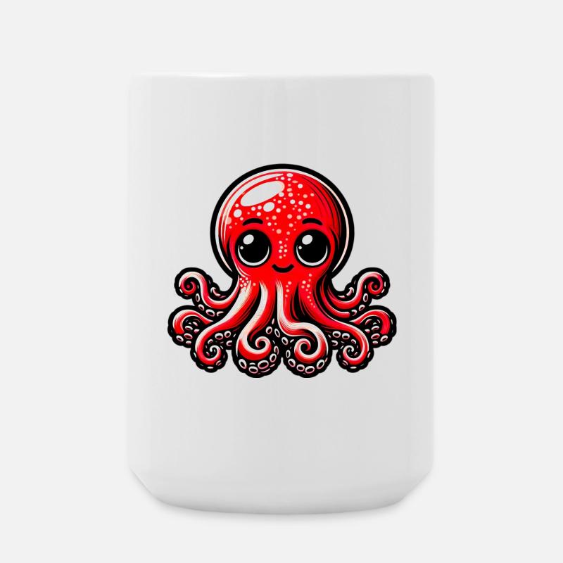 Krake - Große Tasse 440 ml - Weiß