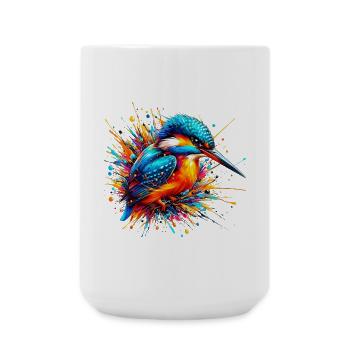 Martin-pêcheur - Grande tasse 440 ml - blanc - Devant
