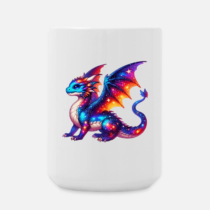 Drache - Große Tasse 440 ml - Weiß
