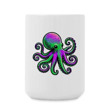 Octopus - Large Mug 440 ml - white - Front
