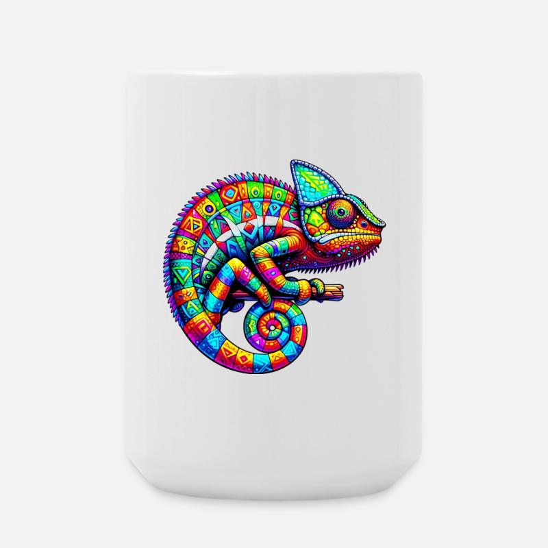 Chamäleon - Große Tasse 440 ml - Weiß