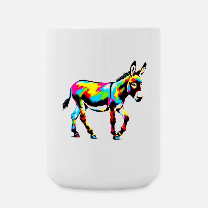 Esel-Maultier - Große Tasse 440 ml - Weiß
