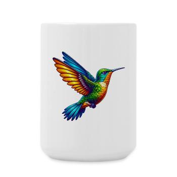 Kolibri - Große Tasse 440 ml - Weiß - Vorne