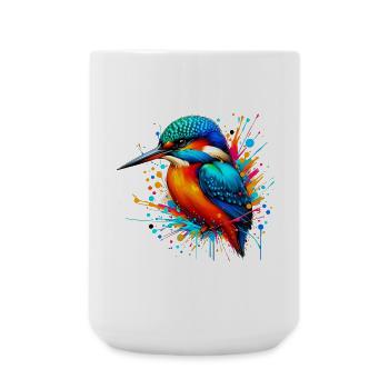 Martin-pêcheur - Grande tasse 440 ml - blanc - Devant