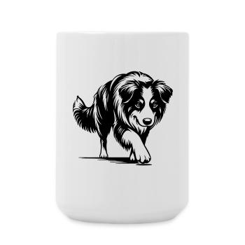 Australian Shepherd - Large Mug 440 ml - white - Front