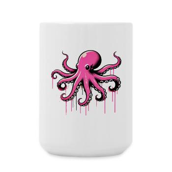Pieuvre - Grande tasse 440 ml - blanc - Devant