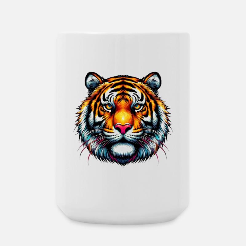 Tiger - Große Tasse 440 ml - Weiß