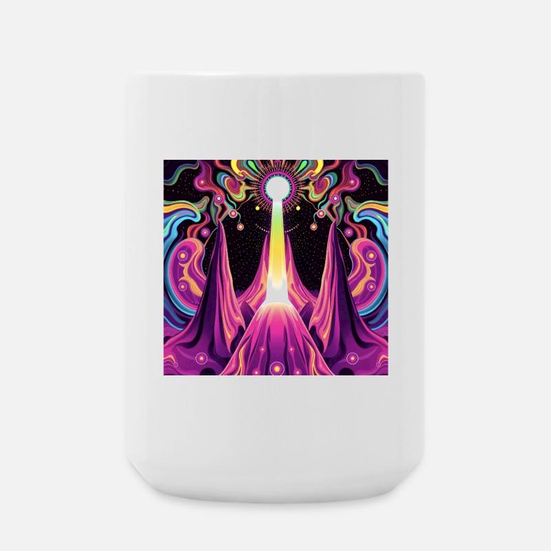 Psychedelic - Große Tasse 440 ml - Weiß