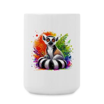 Lémurien - Grande tasse 440 ml - blanc - Devant