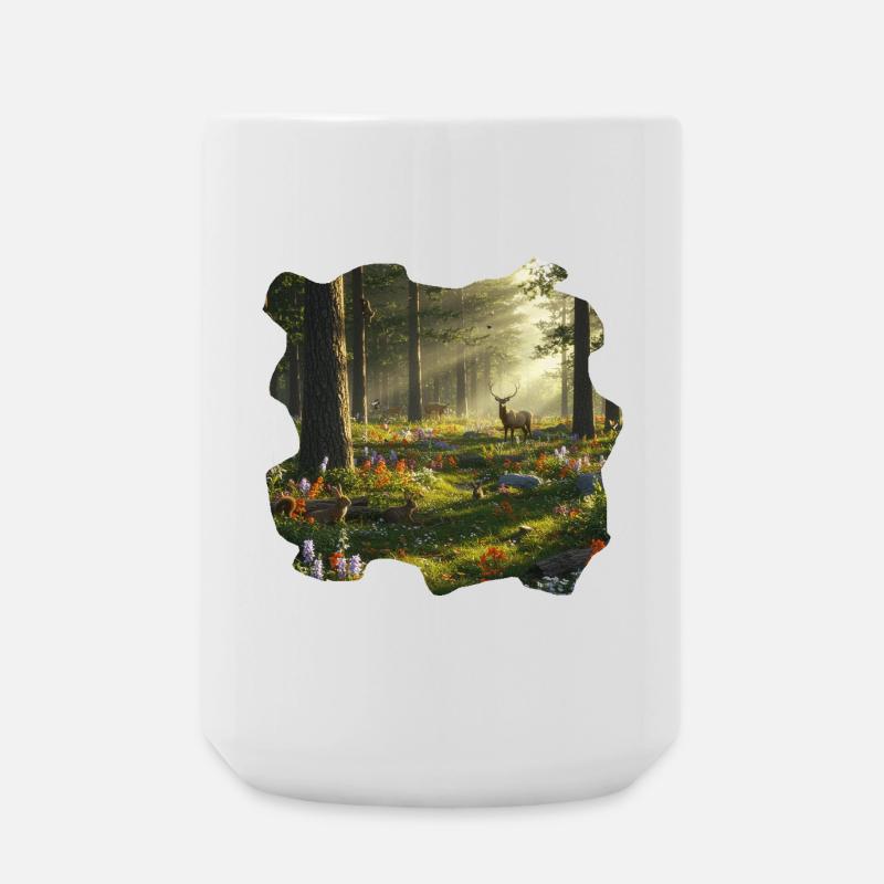Forêt / Forest - Grande tasse 440 ml - blanc
