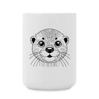 Otter - Große Tasse 440 ml - Weiß - Vorne