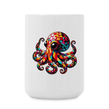 Octopus - Large Mug 440 ml - white - Front