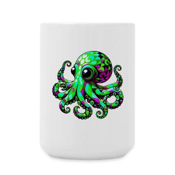 Octopus - Large Mug 440 ml - white - Front