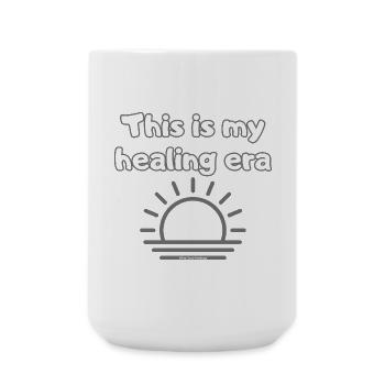This is my healing era #FeelYourFeelings Statement - Große Tasse 440 ml - Weiß - Vorne