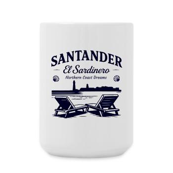 Santander El Sardinero Beach -Northern Coast Dream - Large Mug 440 ml - white - Front
