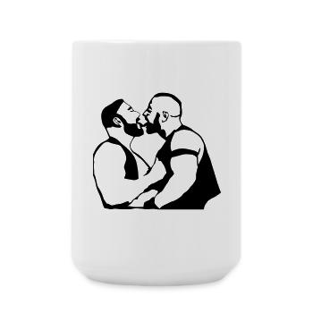 bearkiss3 - Große Tasse 440 ml - Weiß - Vorne
