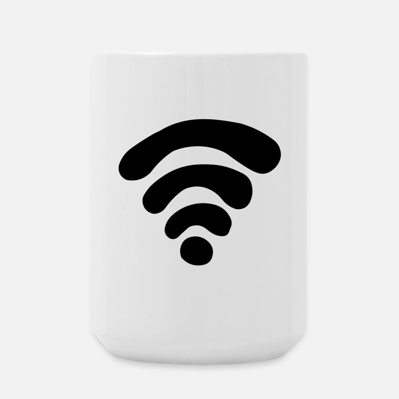 WiFi Woes: One Color Design - Large Mug 440 ml - white
