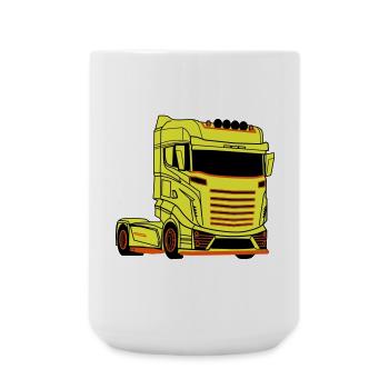 Truck Driver Truck Driver Truck Brummi - Large Mug 440 ml - white - Front